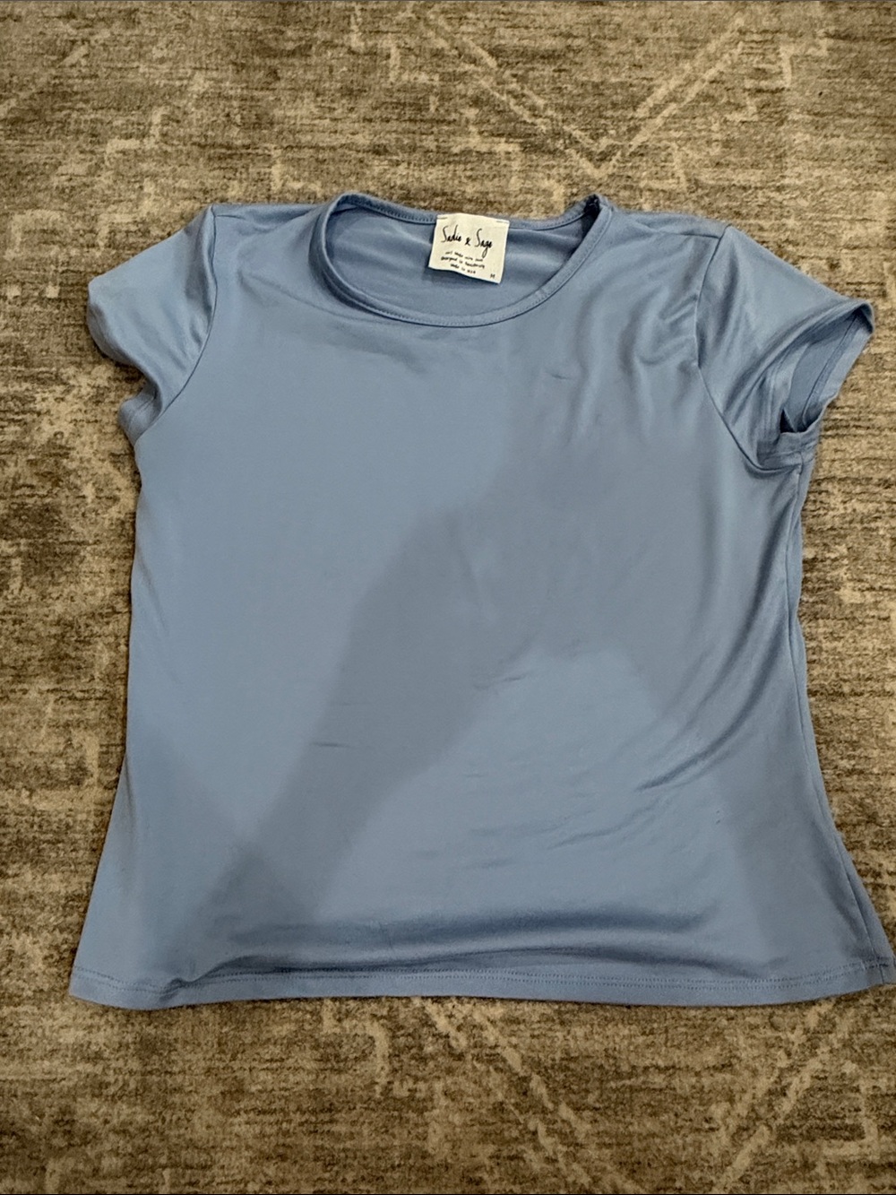 Sadie & Sage Light Blue Short Sleeve Crewneck Tee